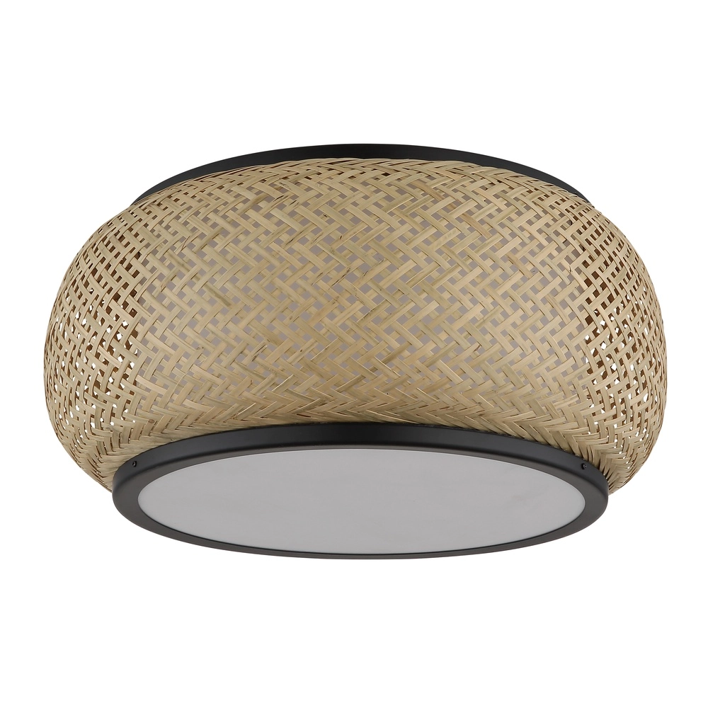 Plafondlamp Bambora met bamboe Ø 38cm Globo 9007371575794