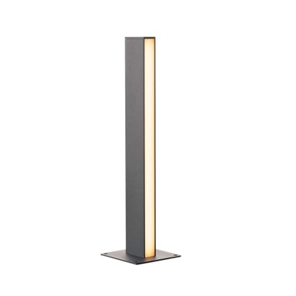 Staande pilaar buitenlamp H-Pol 1x15w - 3000K - 66cm antraciet
