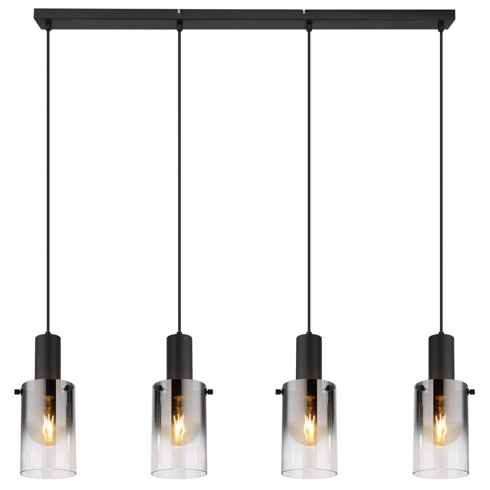 4-lichts hanglamp Florentina zwart design Globo 9007371457236