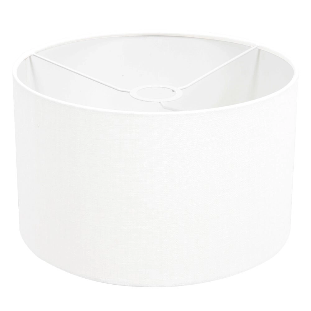 Zwarte hanglamp Stang met witte chintz kappen Steinhauer 8712746165746