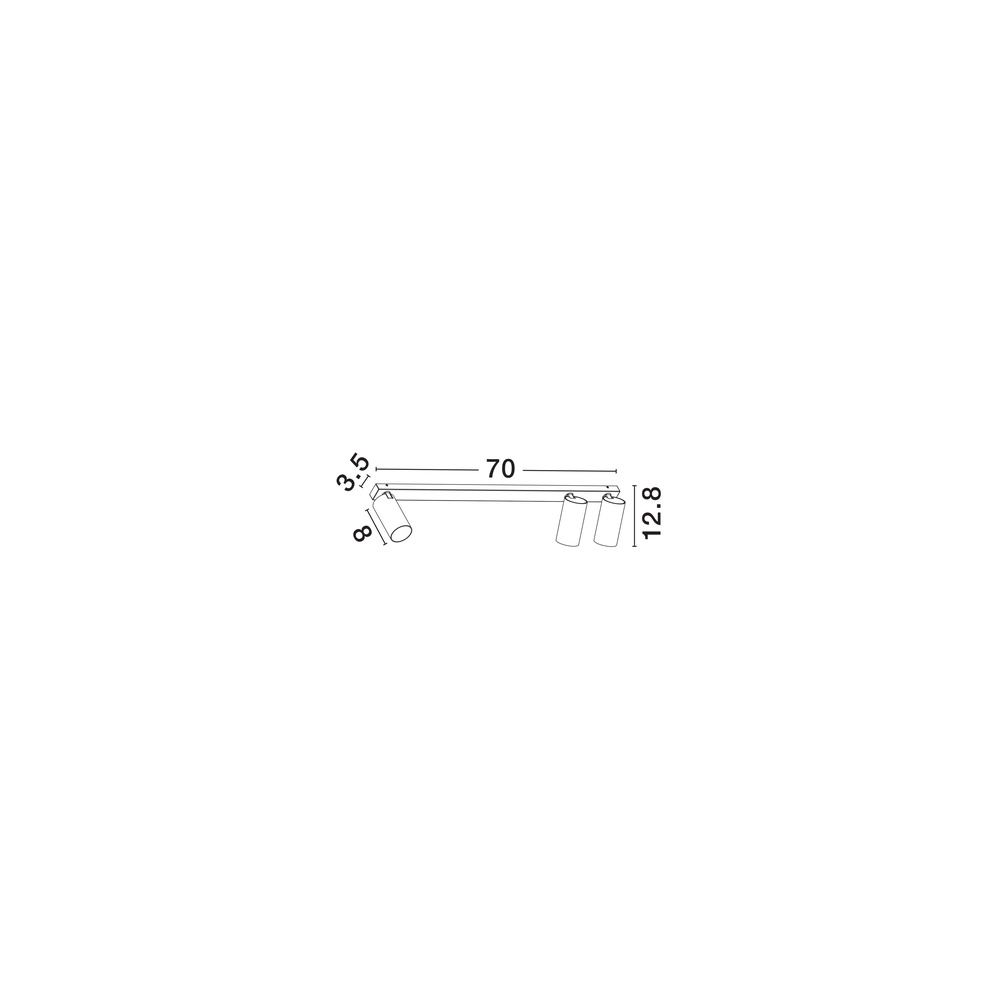3-lichts plafondlamp Oso wit Lyora 5212017465078