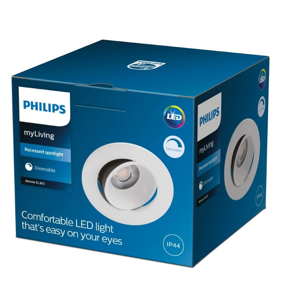 Witte inbouwspot Abrosa Philips 8719514254596