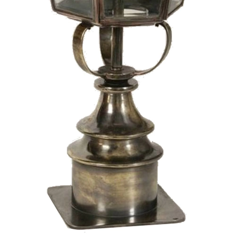 Landelijk buitenlamp Chelsea Short Pillar handgemaakt - messing (PB) Limehouse 8716803507050