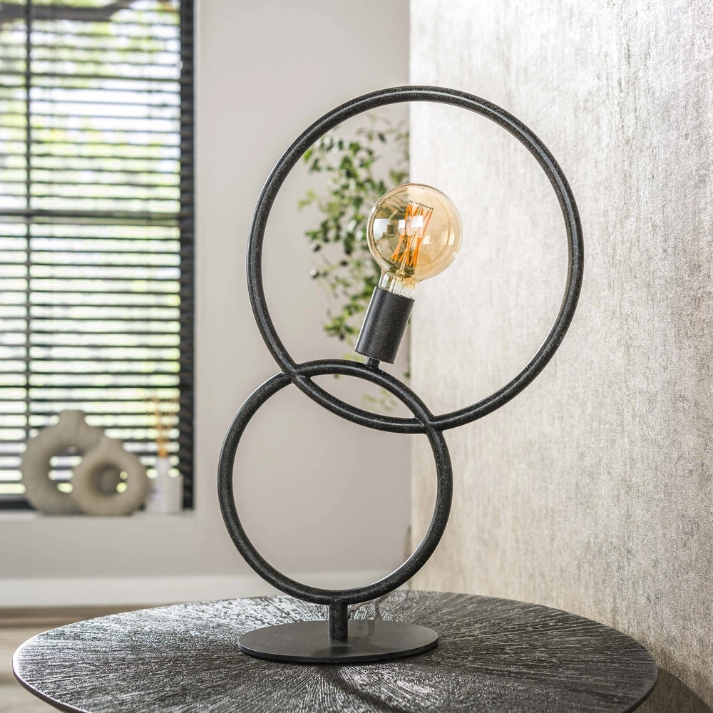 Design tafellamp Loop zwart - 1x E27 Lyora 8716803511033