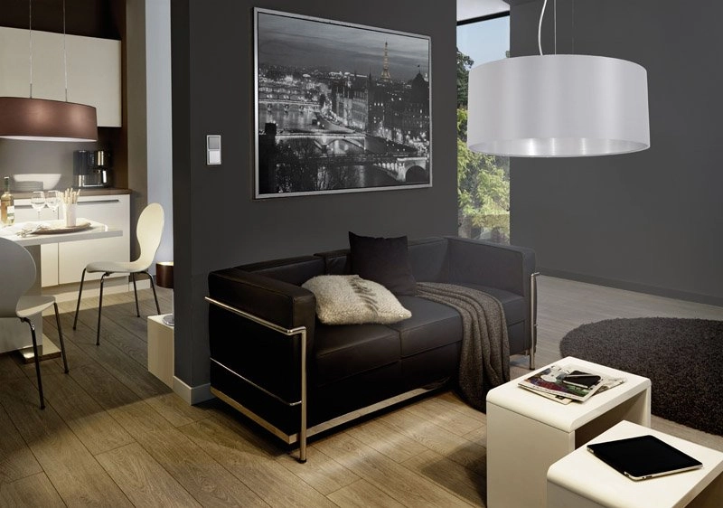 Landelijke hanglamp Maserlo 53cm zilvergrijs Eglo 9002759316068