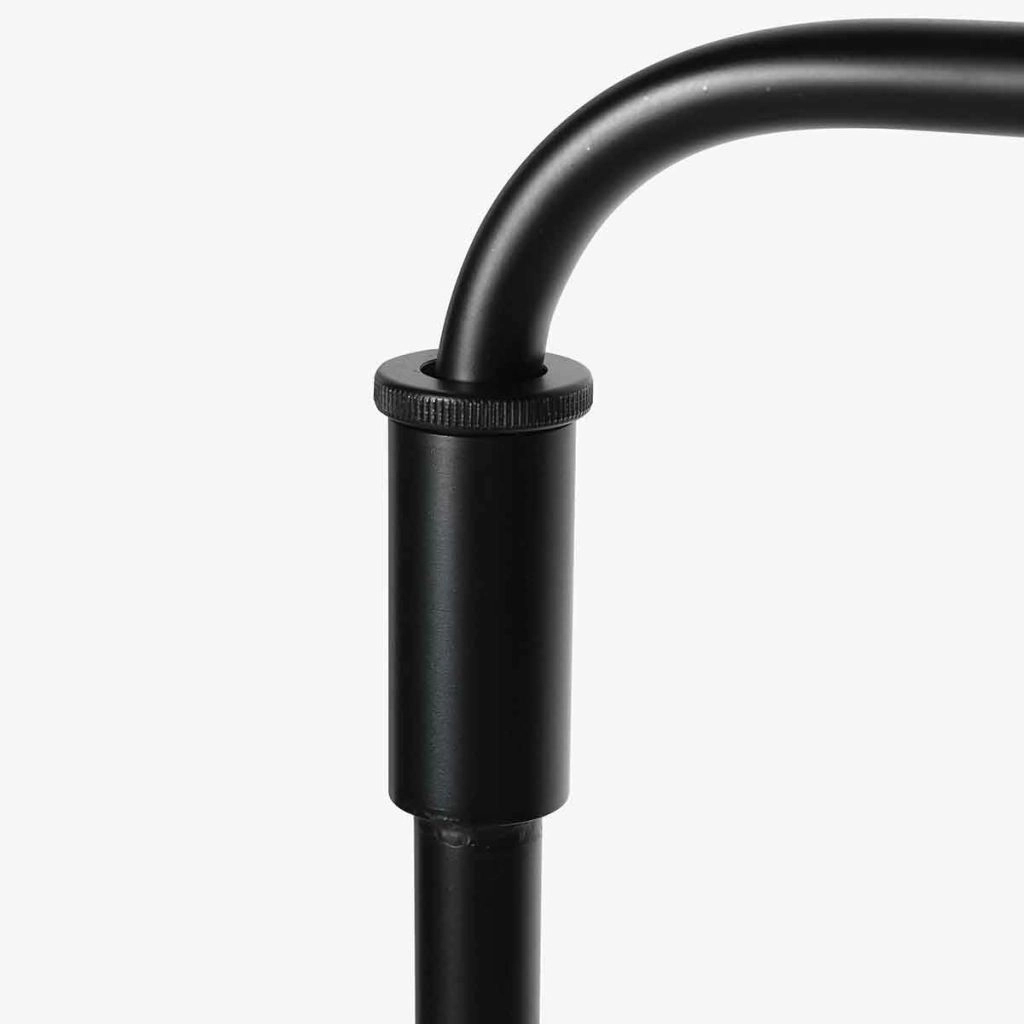 Zwarte vloerlamp Bloeba met kurk kap Ø40cm Steinhauer 8712746180503