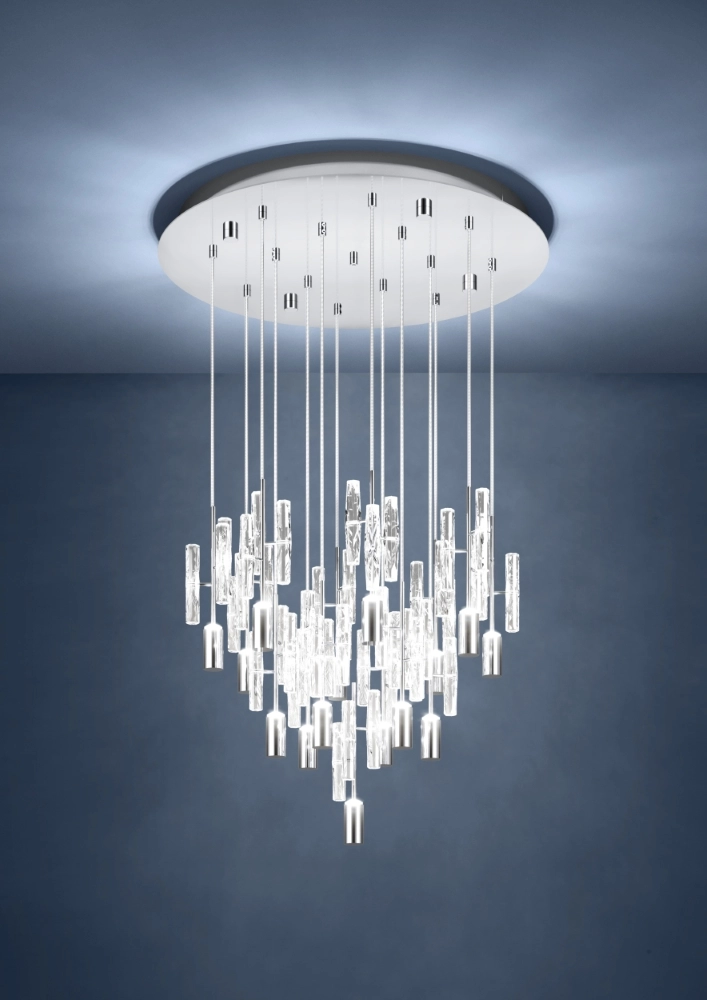 Unieke hanglamp Orihuela chroom 3-staps CCT Stars of Light 9008606360093