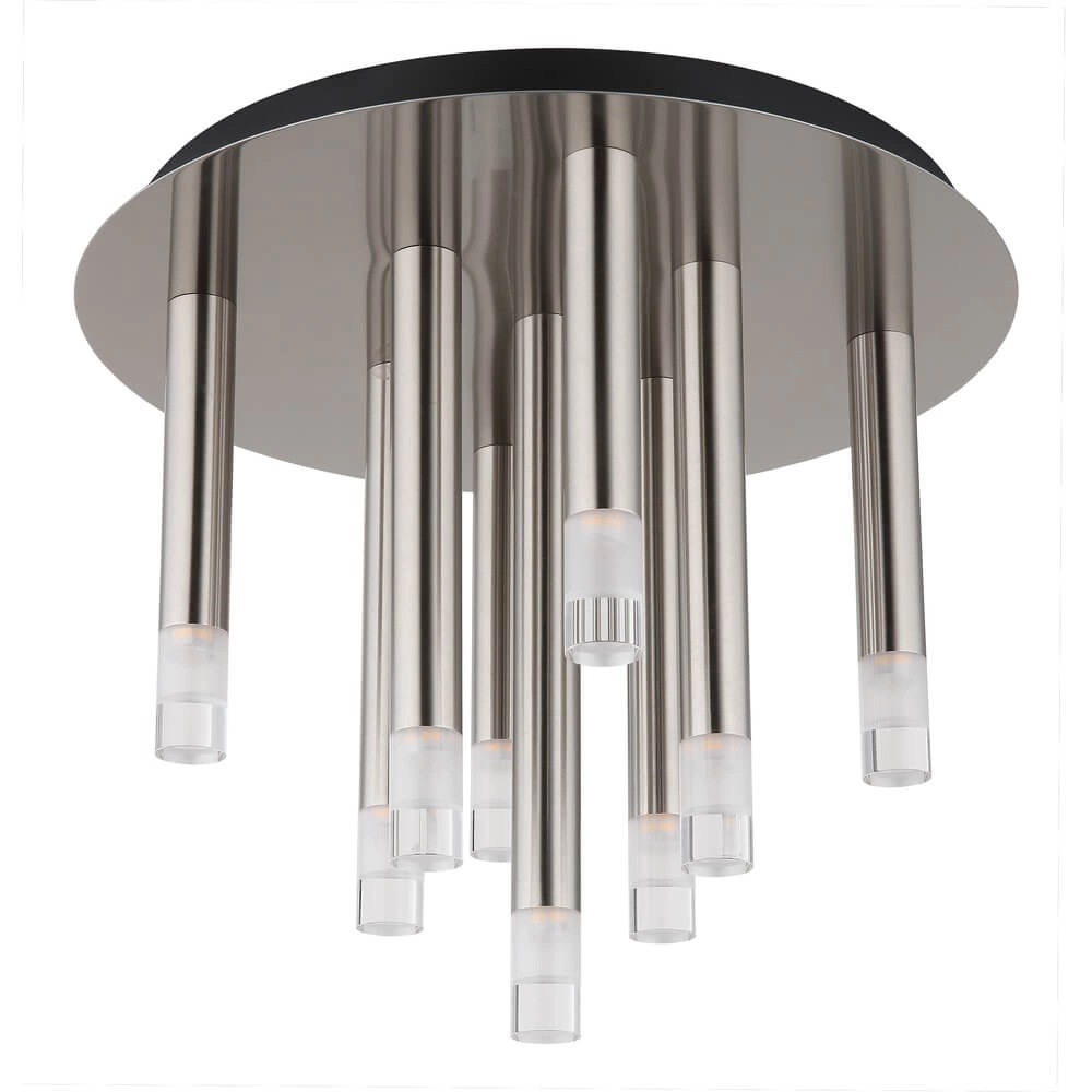 Design hanglamp Ryan 9-lichts nikkel Globo 9007371478057