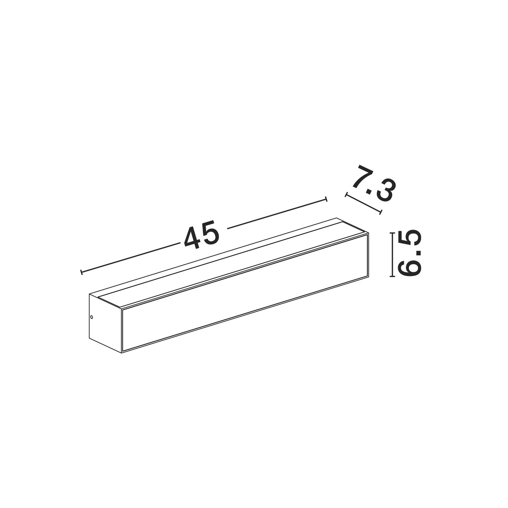 Unieke wandlamp Inga antraciet 45cm Lyora 5212017449573