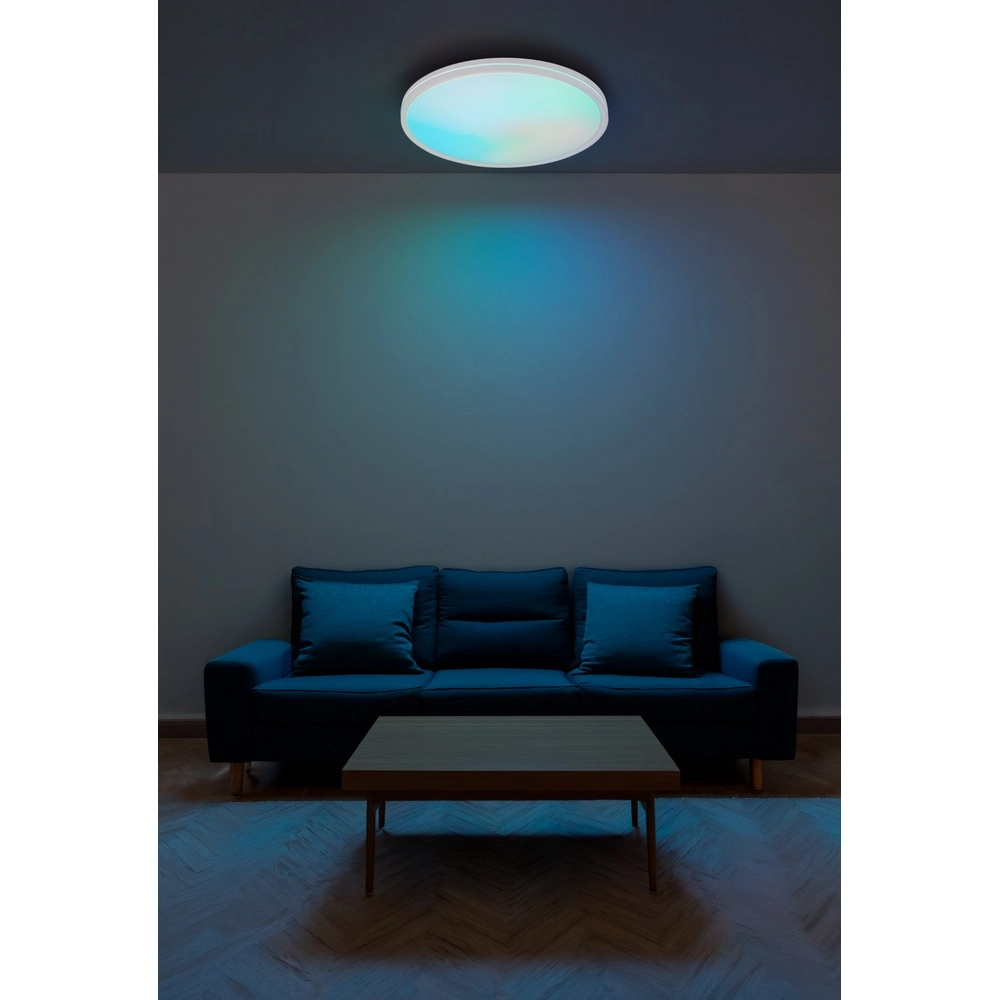 Moderne plafonniere Dwain wit Globo 9007371580453