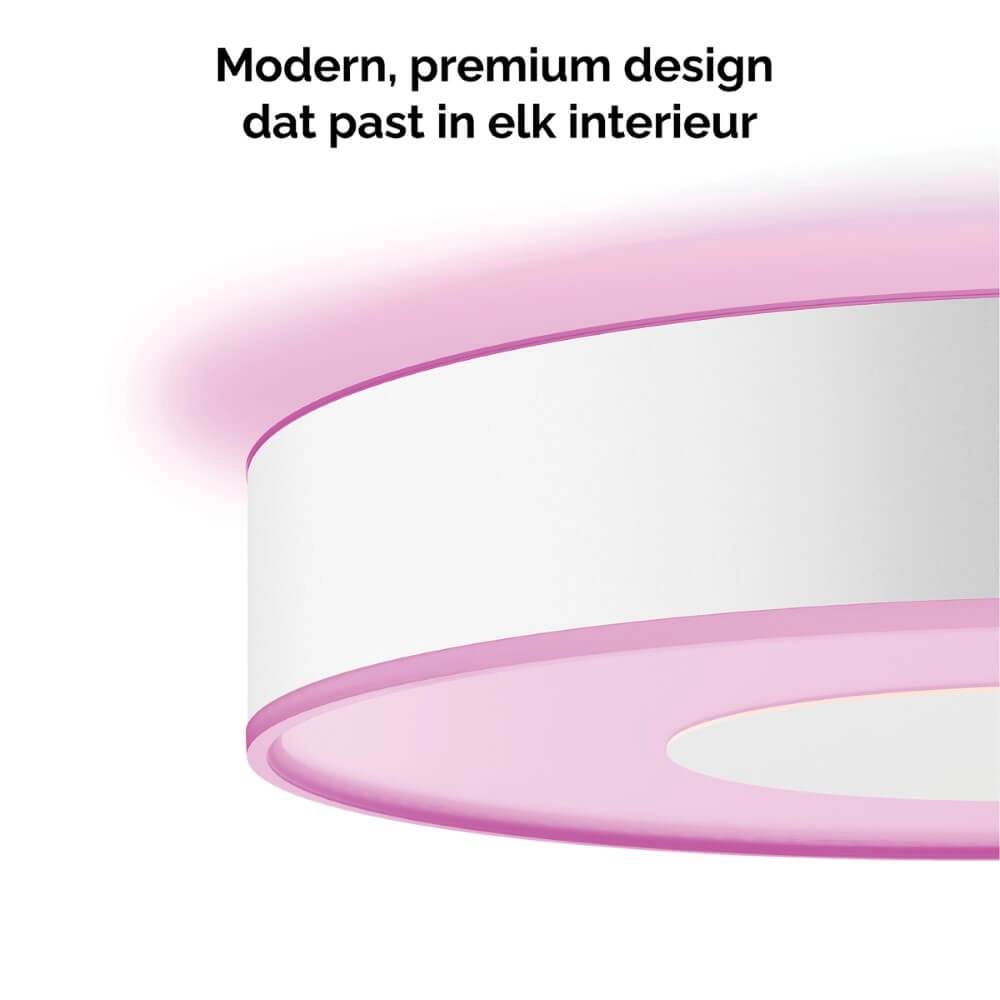 Plafondlamp Hue Infuse L - White and color Ø 42,5cm zwart Philips 8718696176528