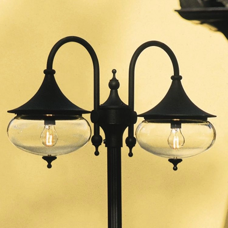 Klassieke lantaarnkap Libra 2-lichts zwart KonstSmide 7318306207508