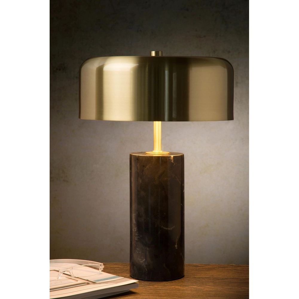 Tafellamp Mirasol zwart met goud Lucide 5411212343390