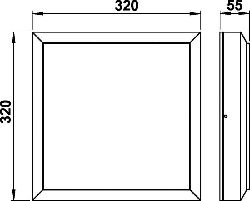 Vierkante wandlamp buiten Parel 19cm Albert 4007235265606