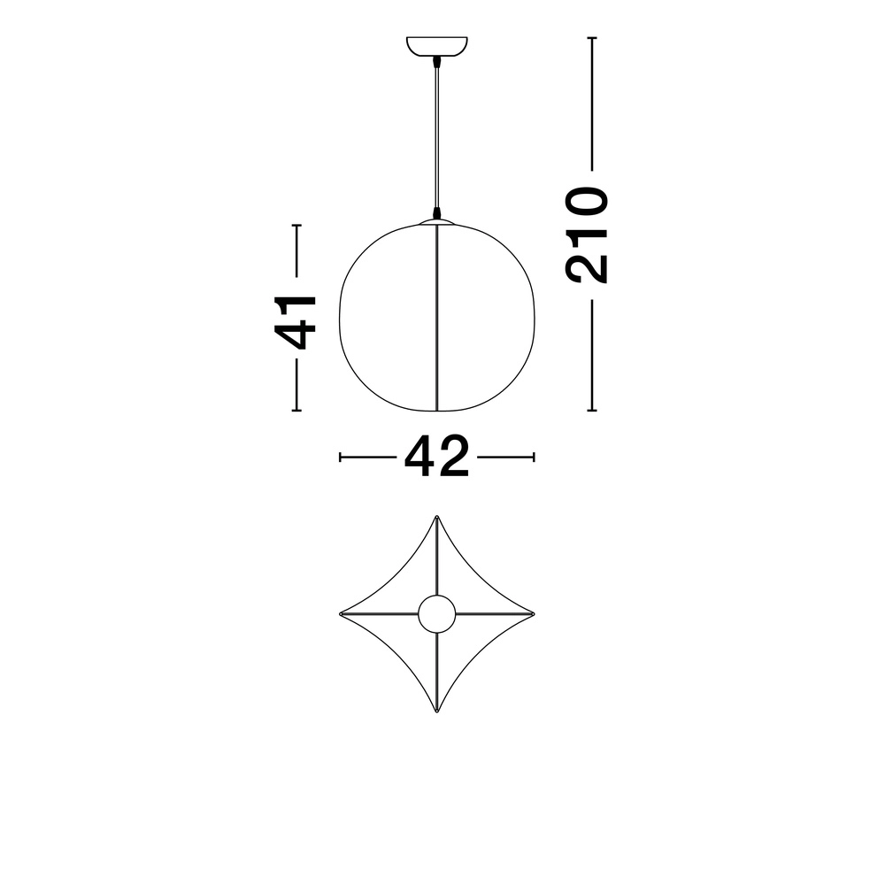 Witte hanglamp Pierida Ø 42cm Lyora 5212017468079