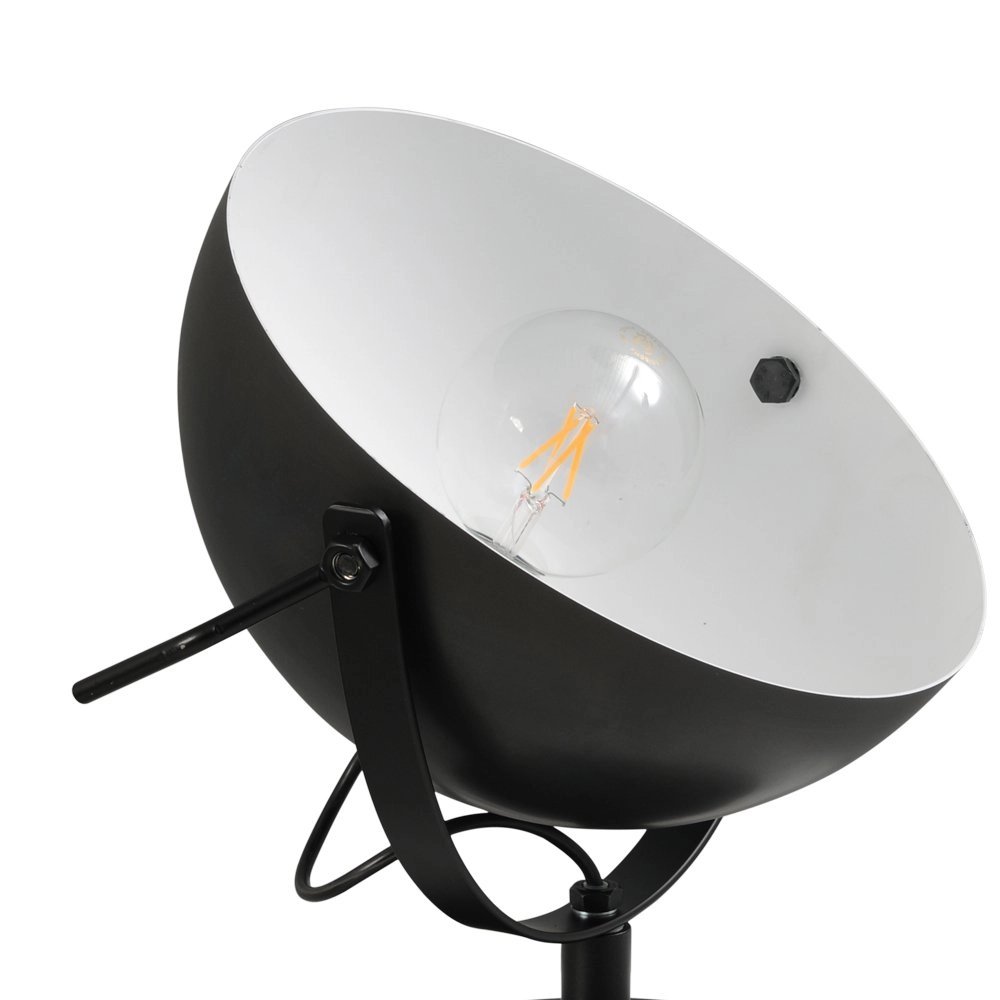 Zwarte Industria Uplighter 30cm zwart met wit Masterlight 8718121236681