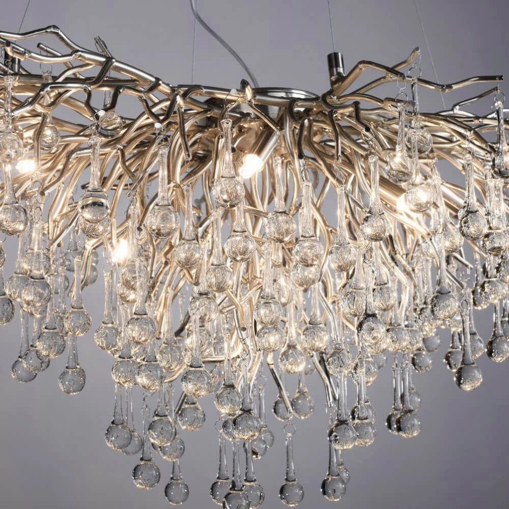 Unieke kroonluchter Icicle metaal Paul Neuhaus 4012248352137