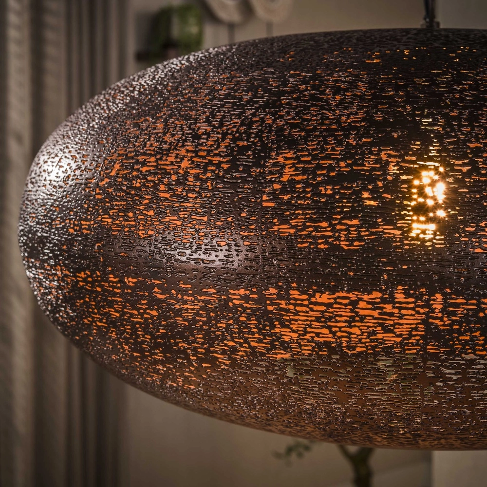 Landelijke hanglamp Cielo antiek koper Ø 68cm Lyora 8716803514973