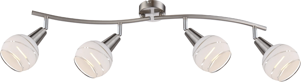 Plafondlamp Elliott 4-lichts nikkel Globo 9007371255320