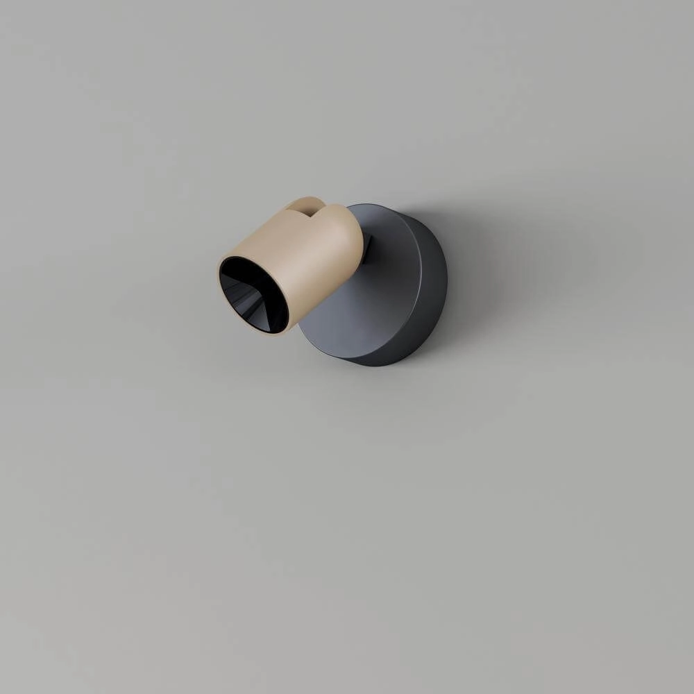 Plafondlamp Houston 1-lichts zwart met champagne Artdelight 8720701102484