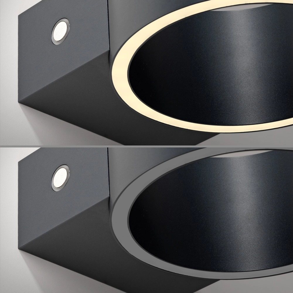 Oplaadbare wandlamp Pure Akku Clipse Mystic grey Paul Neuhaus 4012248391754