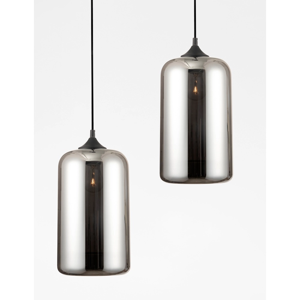 Hanglamp Savaz chroom glas Ø 17,5 x 29,8cm Lyora 5212017421258
