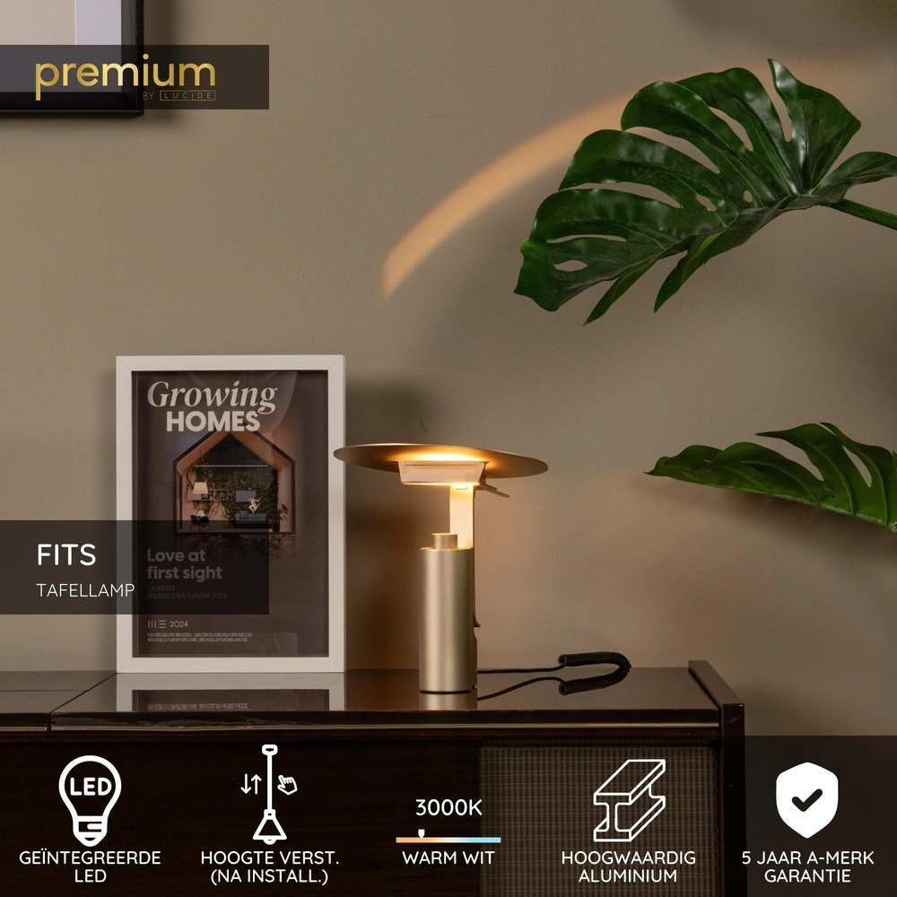 Gouden bureaulamp Fits Led Premium by Lucide 5411212051622