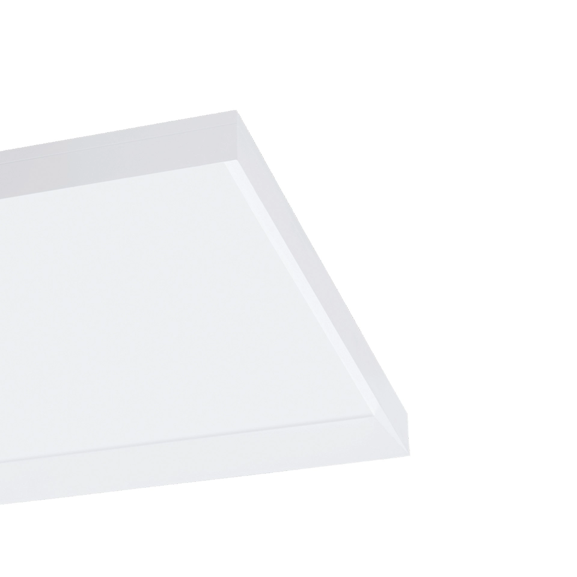 Vierkante plafondlamp Escondida wit 60 x 60cm Stars of Light 9002759394653
