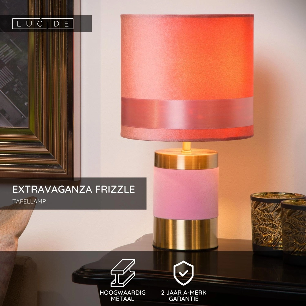 Design tafellamp Extravaganza Frizzle roze Lucide 5411212105288