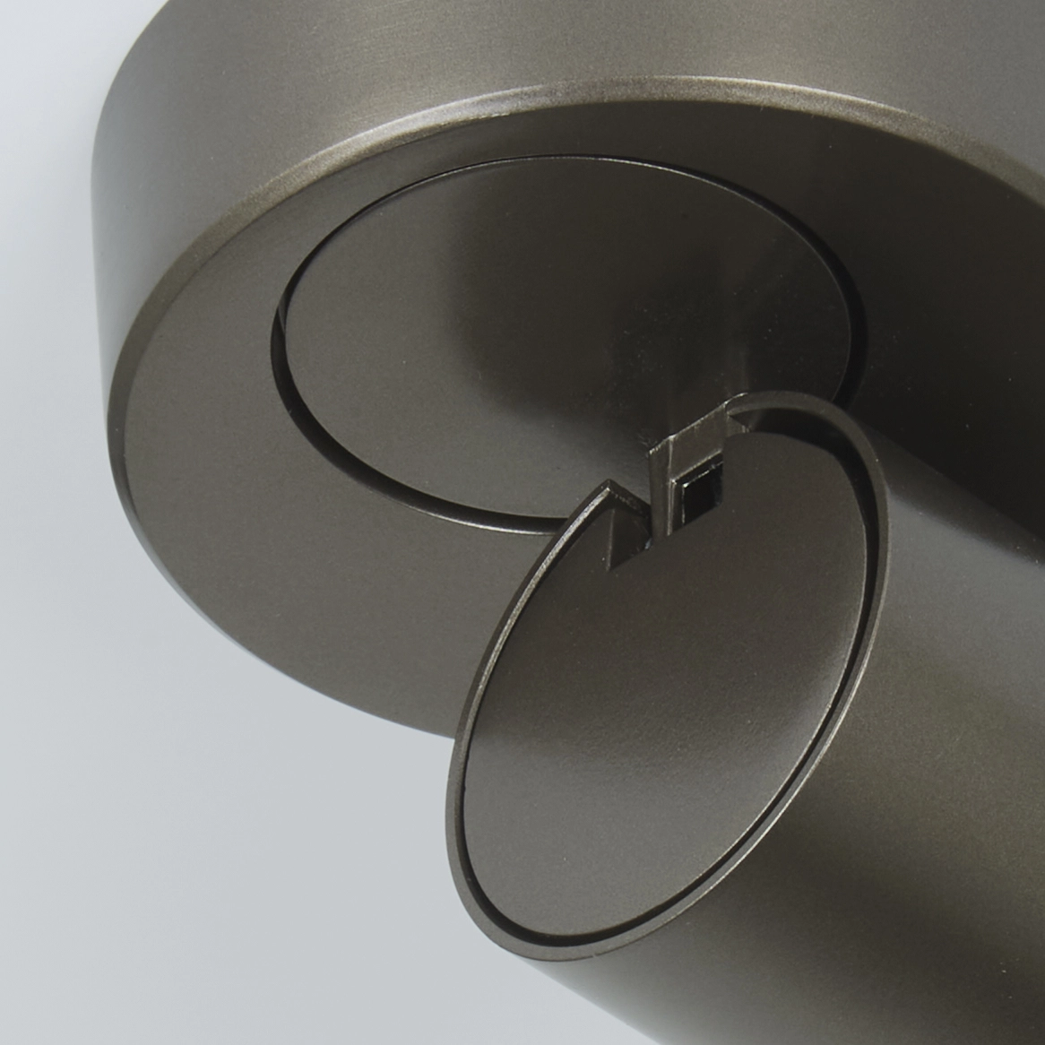Plafondlamp Moon 1 rond brons Lyora 5053423311821