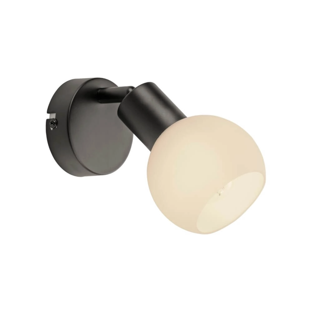 Zwarte wandlamp Loki 1-lichts Just Light 4043689000752