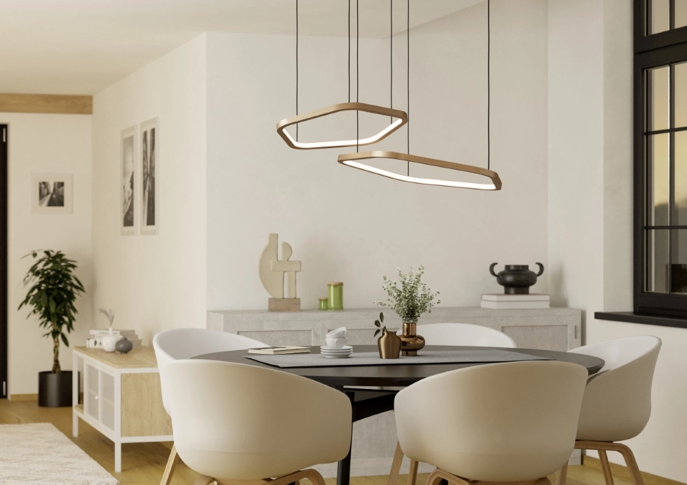 Unieke hanglamp Estrella zwart met bruin Stars of Light 9008606357741