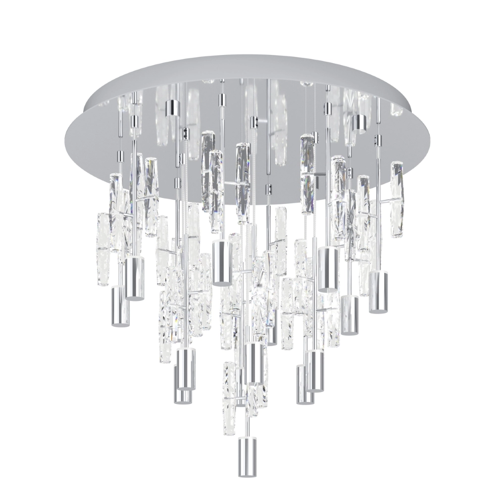 Unieke plafondlamp Orihuela chroom 3-staps CCT