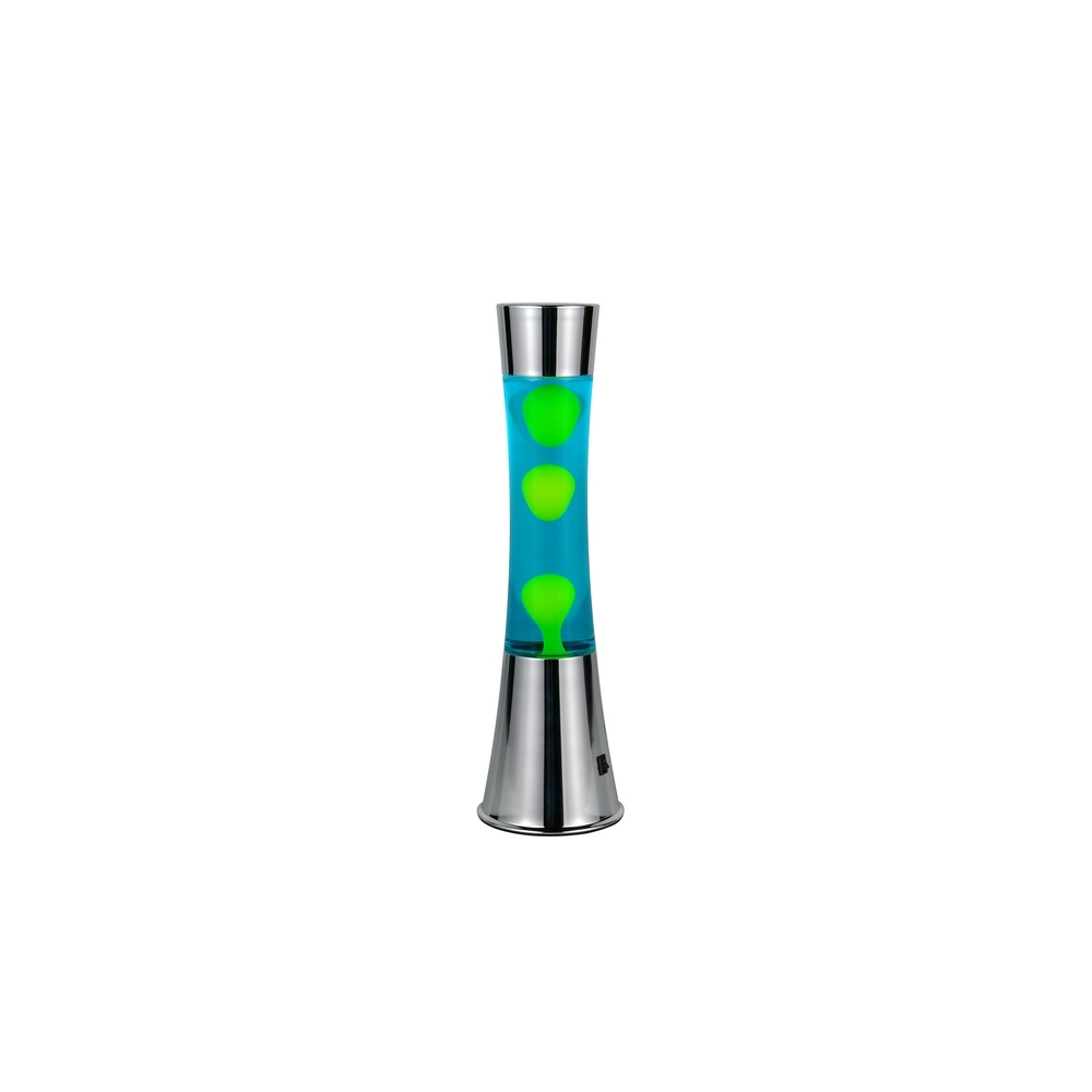 Lavalamp Etna zilver met groen Trio 4017807668483