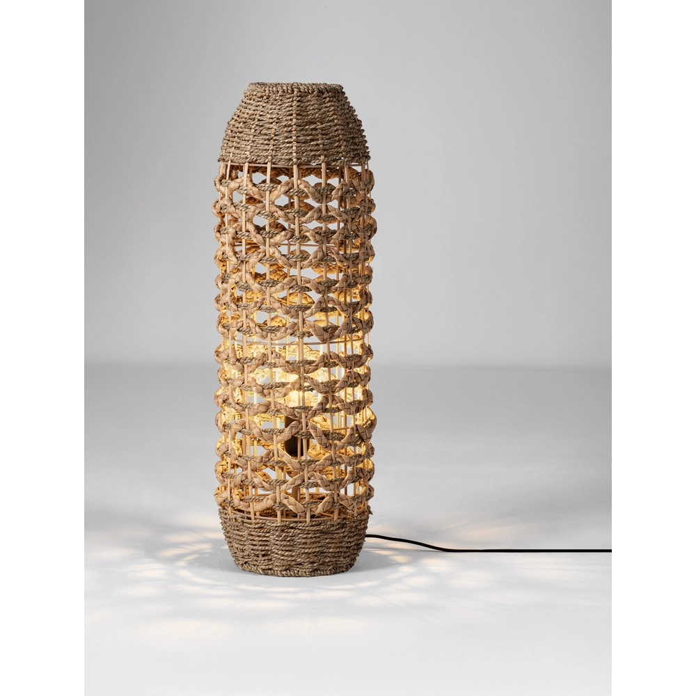 Vloerlamp Elma bruin Ø 23cm