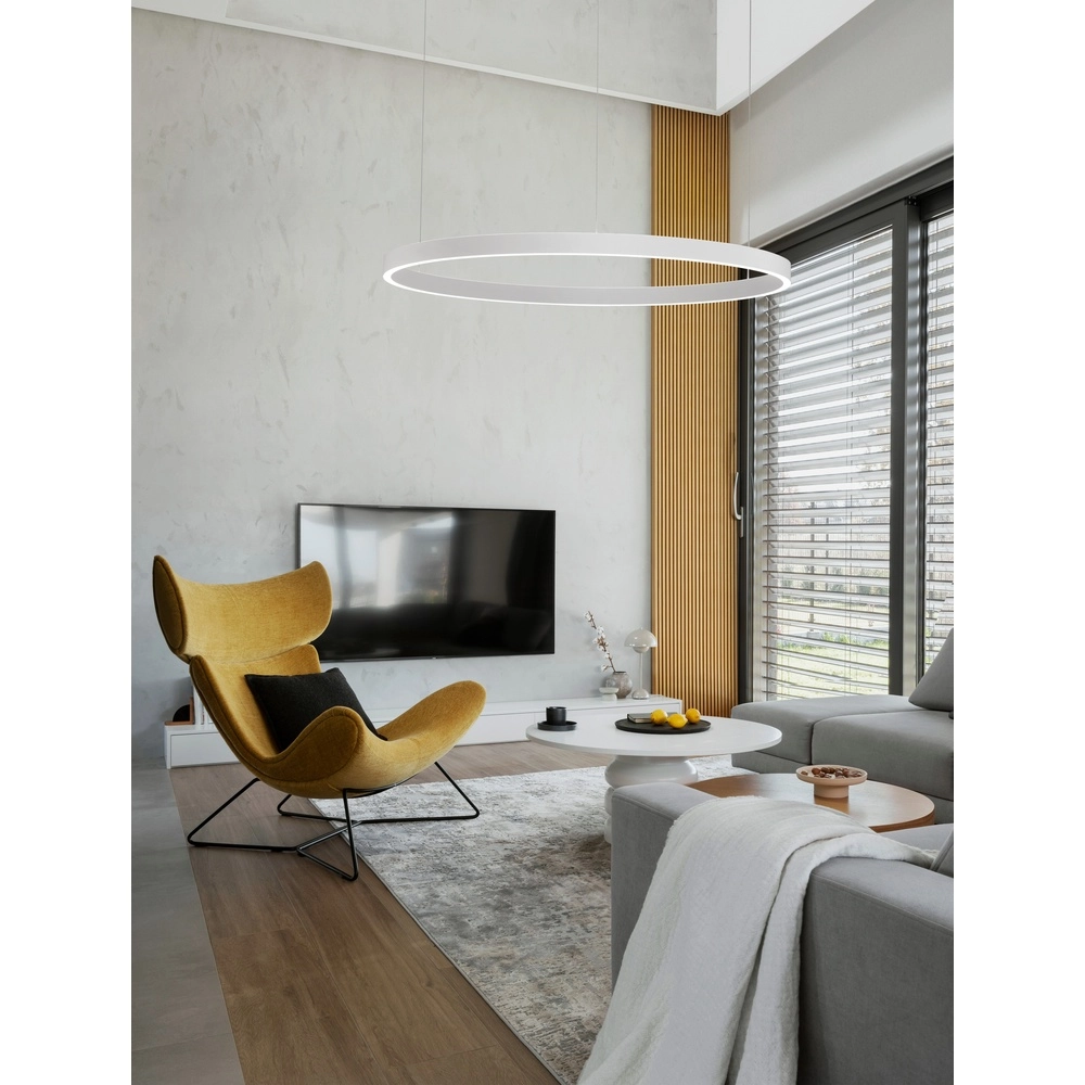 Design hanglamp Elowen wit Ø 98cm Lyora 5212017439123