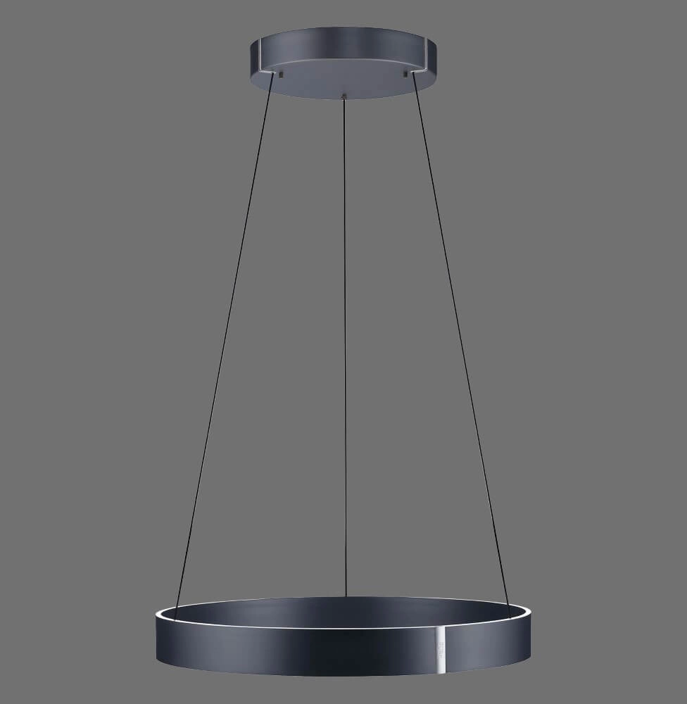 Ronde hanglamp Pure E-Clipse grijs Ø 70cm Paul Neuhaus 4012248372340