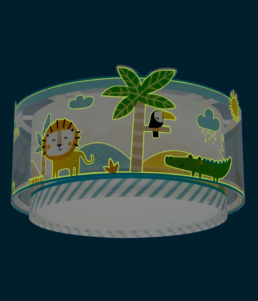 Kinder plafondlamp Little Jungle Dalber 8420406761169