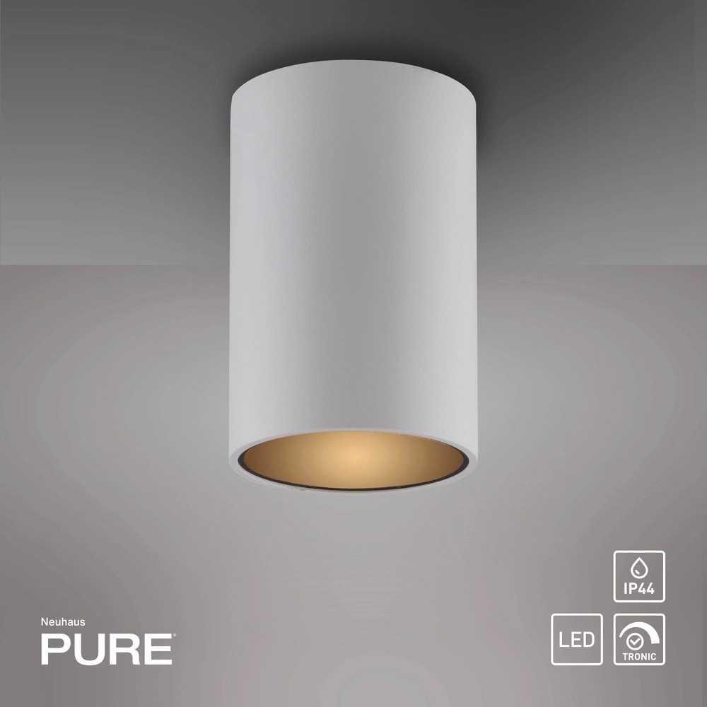 Plafond opbouwspot Pure Point Ø 6cm - wit Paul Neuhaus 4012248395660