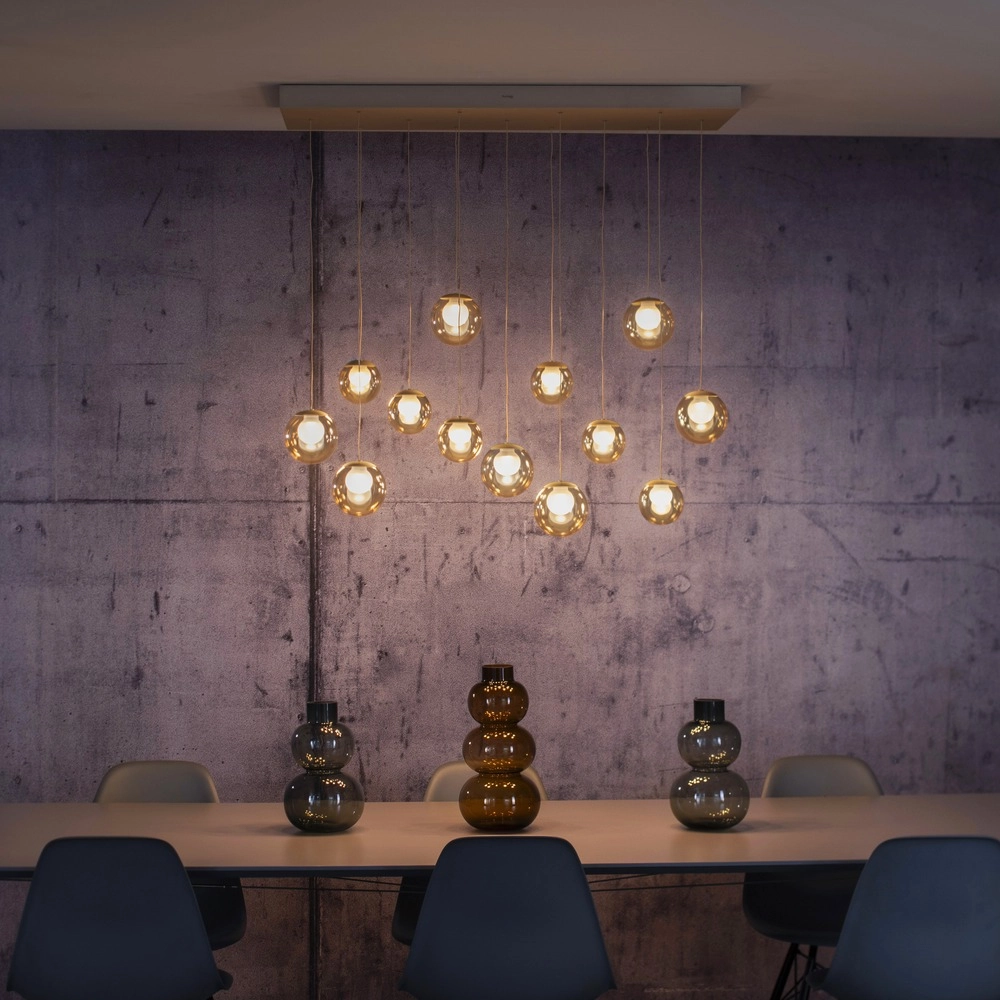 13-lichts hanglamp Pure Popup bronce Paul Neuhaus 4012248398319