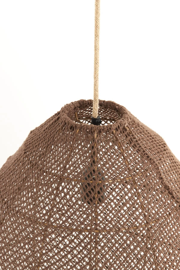 Japandi hanglamp Makassar bruin Ø 50cm Light & Living 8717807706463