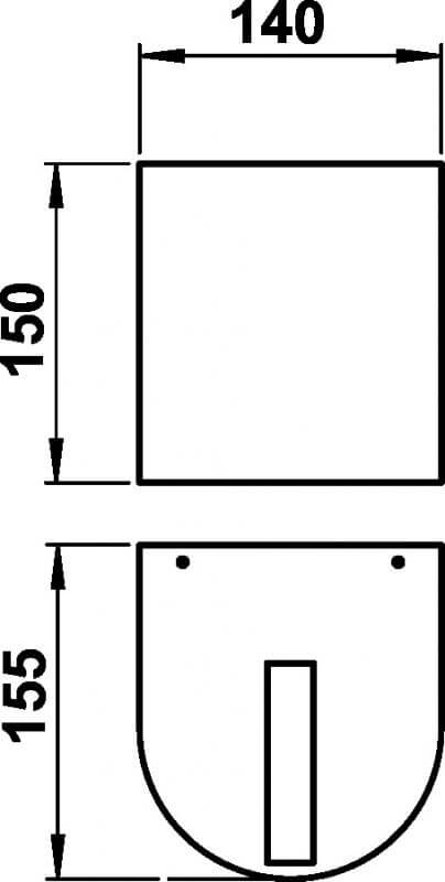 Up down light outdoor Boll 3000K - 15cm Albert 4007235924008
