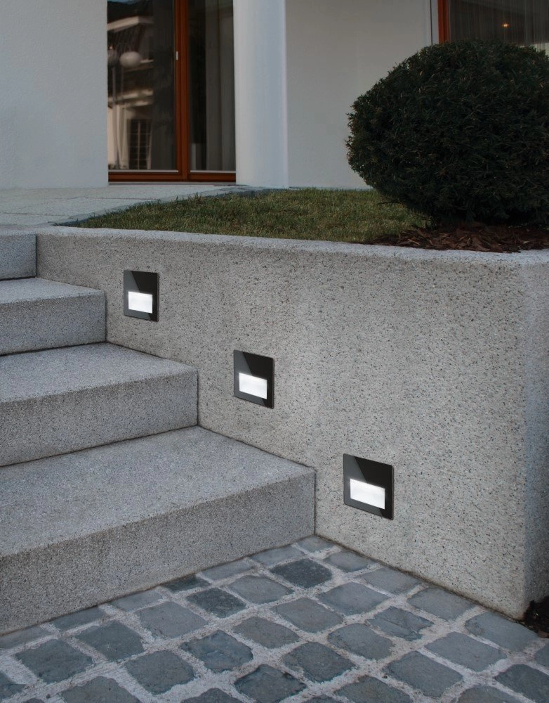 Led inbouwlamp Aracena Square Downlight zwart Eglo 9002759995744