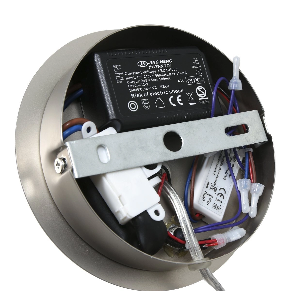 Led wand leeslamp Turound 10w - 2700K - 62cm RVS helder glas Steinhauer 8712746133370