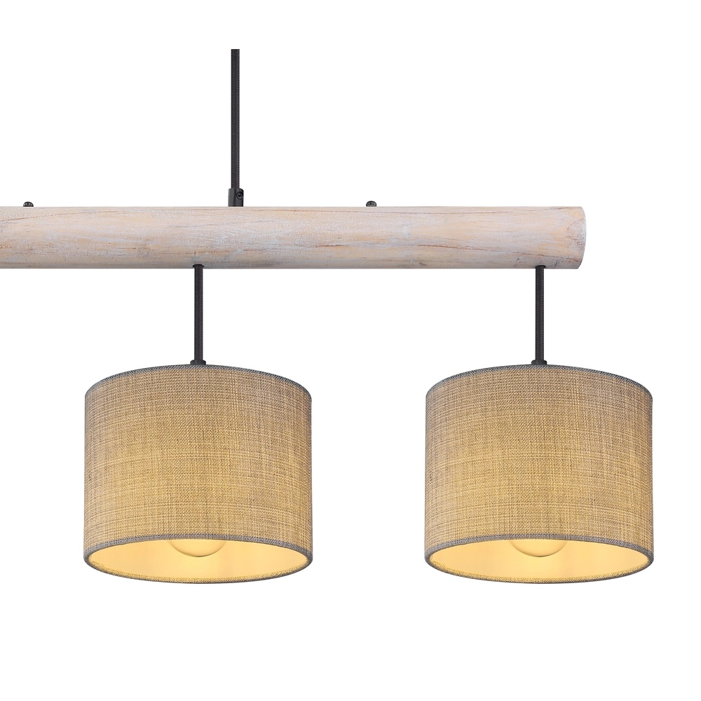 Landelijke hanglamp Roger 4-lichts Globo 9007371409358