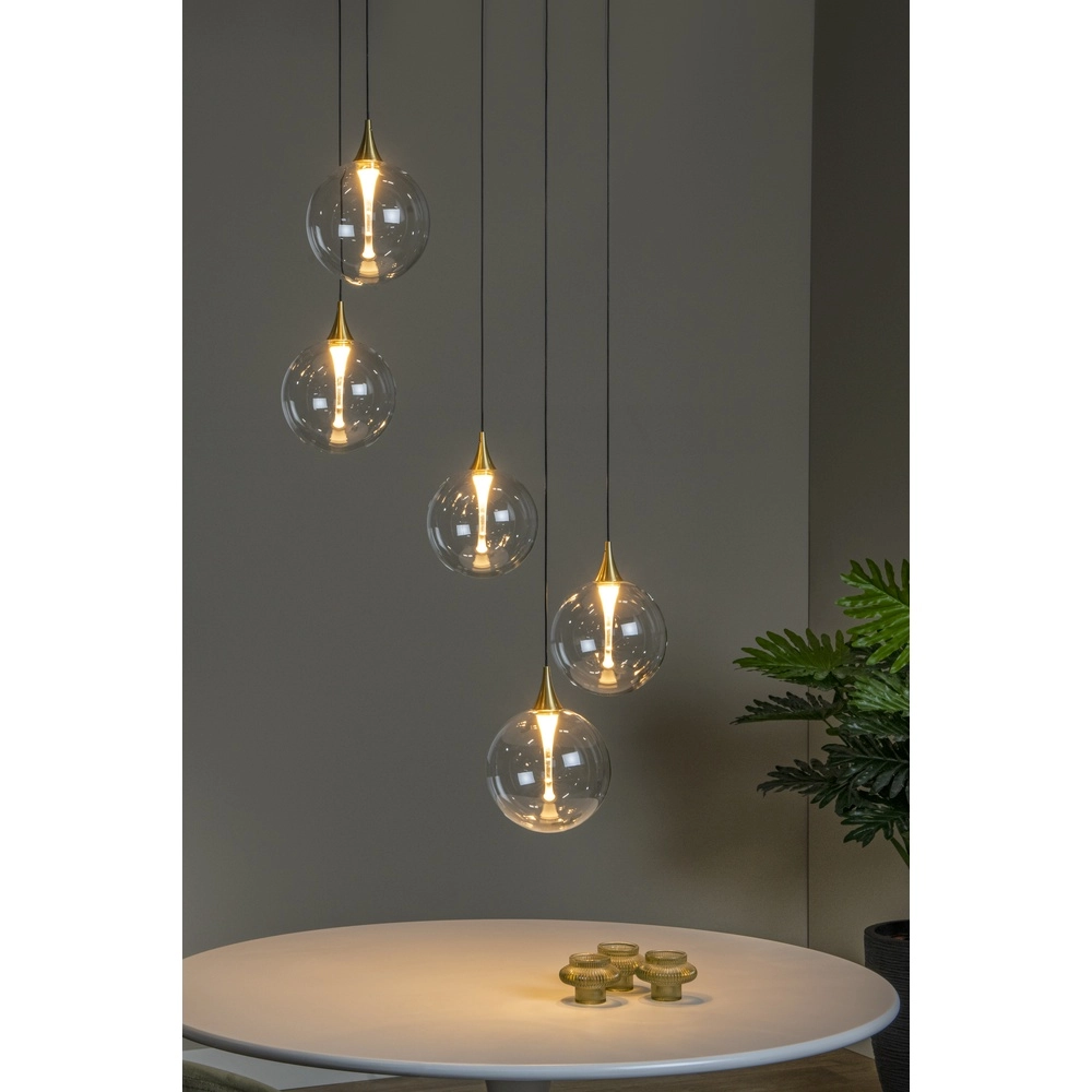 Design led hanglamp Gisela helder - 5x Ø 16cm Premium by Lucide 5411212134806