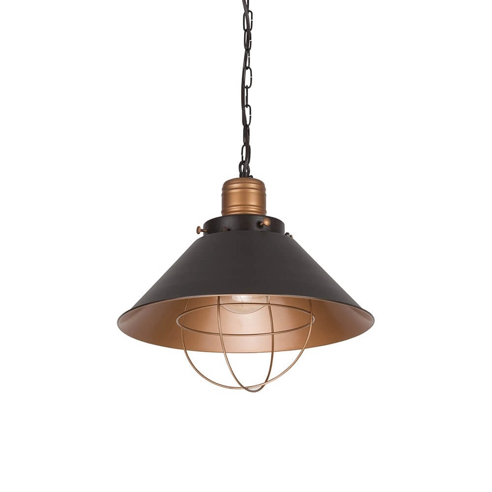 Landelijke hanglamp Garret Ø 34cm