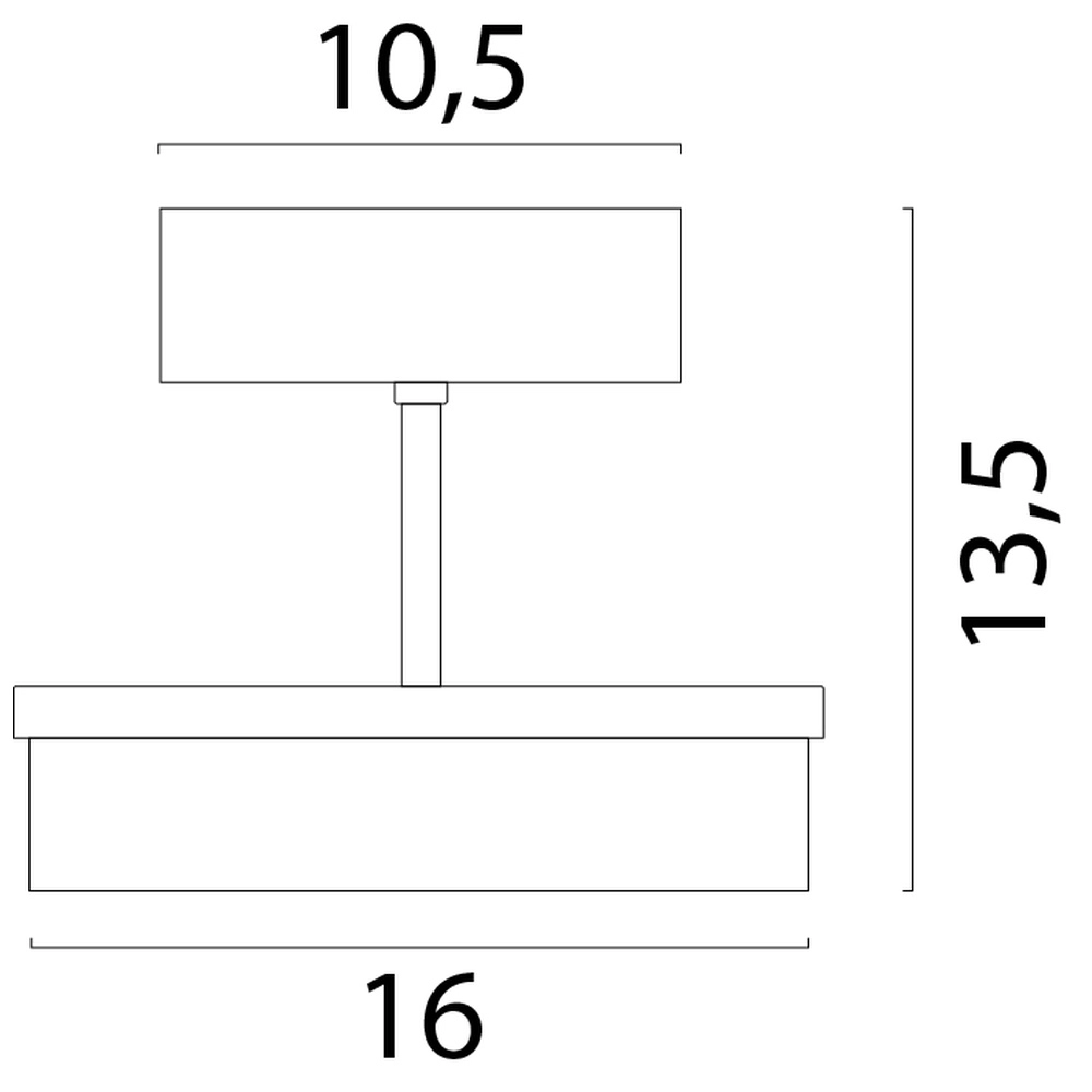 Plafondlamp Imperia cacao bruin Masterlight 8718121359571