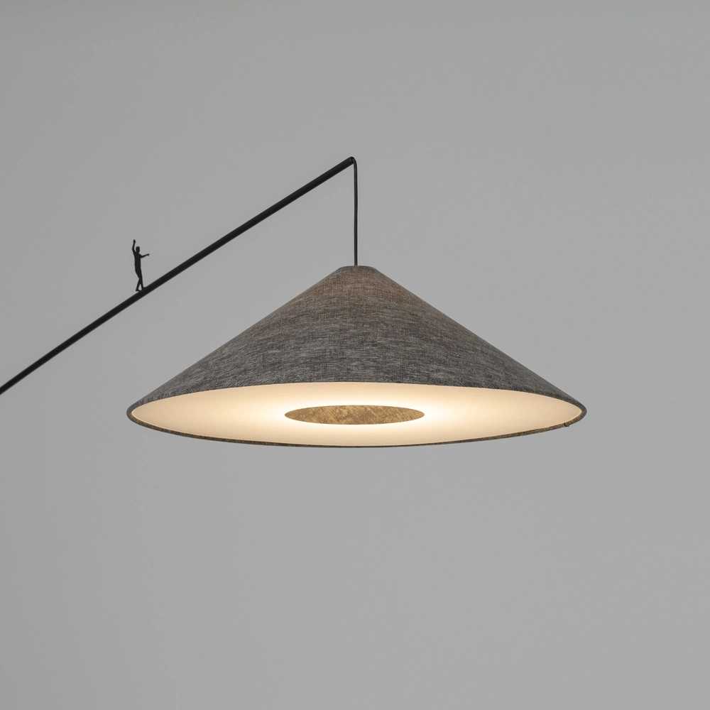 Vloerlamp Poise grijs Ø 72cm Lyora 5903139117678