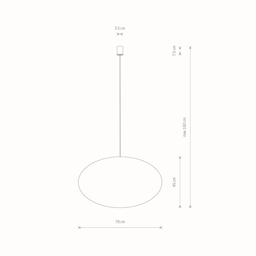 Natuurlijke hanglamp Rattan L Ø 70cm Lyora 5903139111553